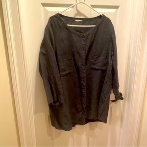 XL Eileen fisher Charcoal linen tunic